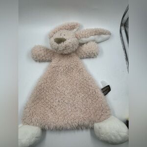 Demdaco Belina Bunny Rattle plush Blankie lovey stuffed rabbit